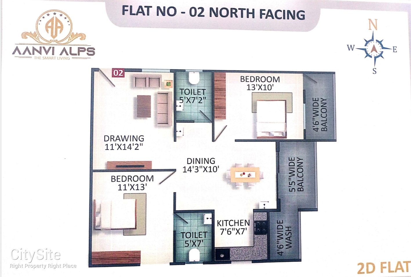 2BHK FLATS FOR SALE