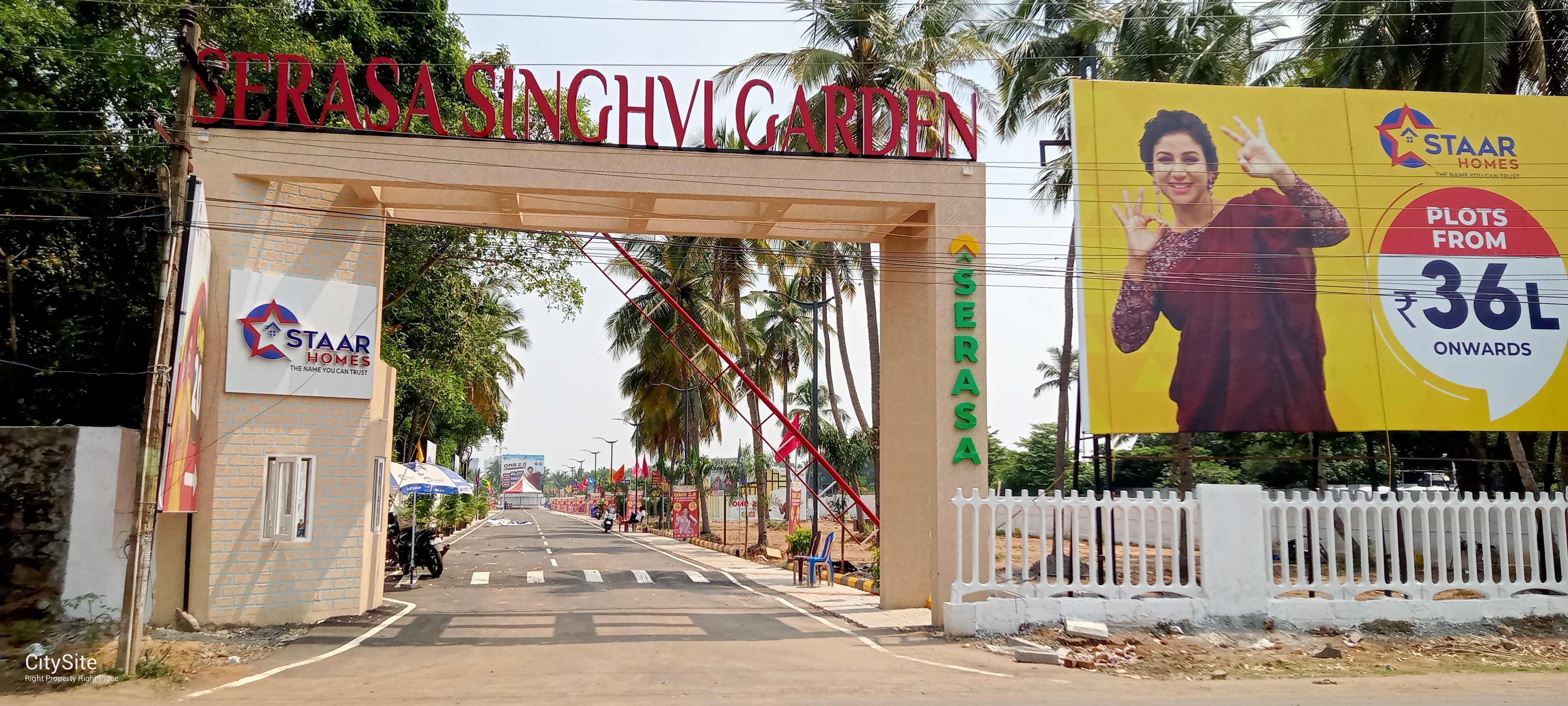 Plot for sale, pudupakkam on road project
